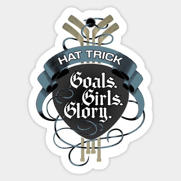 Hat Trick (Goals Girls Glory) Sticker by eBrushDesign